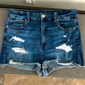 AE Women’s Distressed Denim Shorts (size 10)